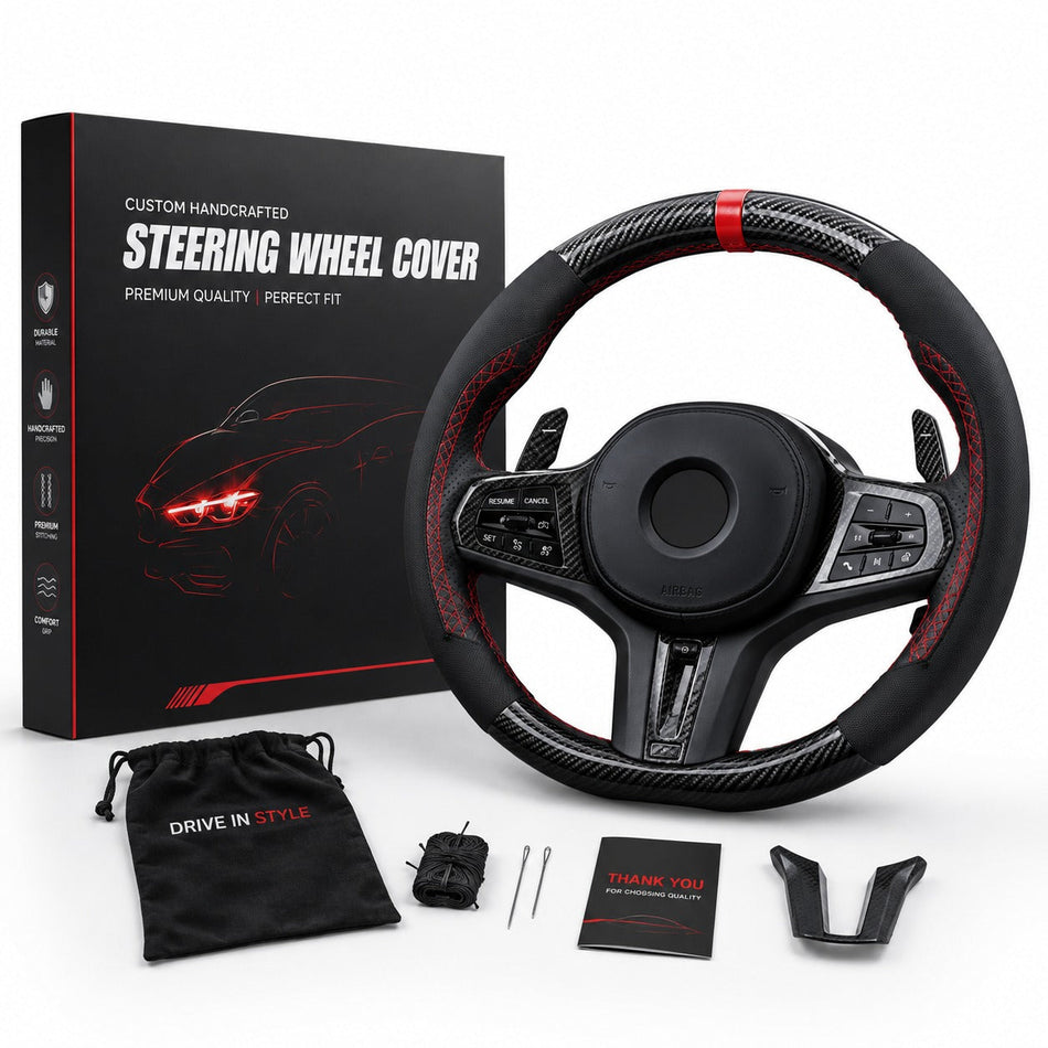 Custom Handcrafted Steering Wheel Cover