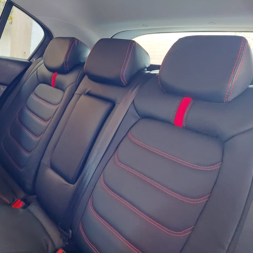 German Leather car seat covers for Fiat Tipo – Custom Fit & Luxury Design – black