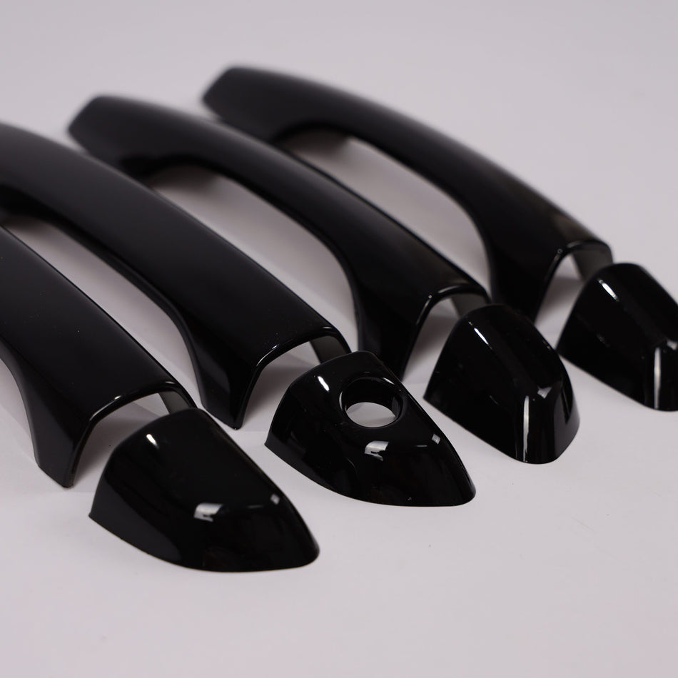 4Pcs Door Handle Covers for Hyundai ad - Black