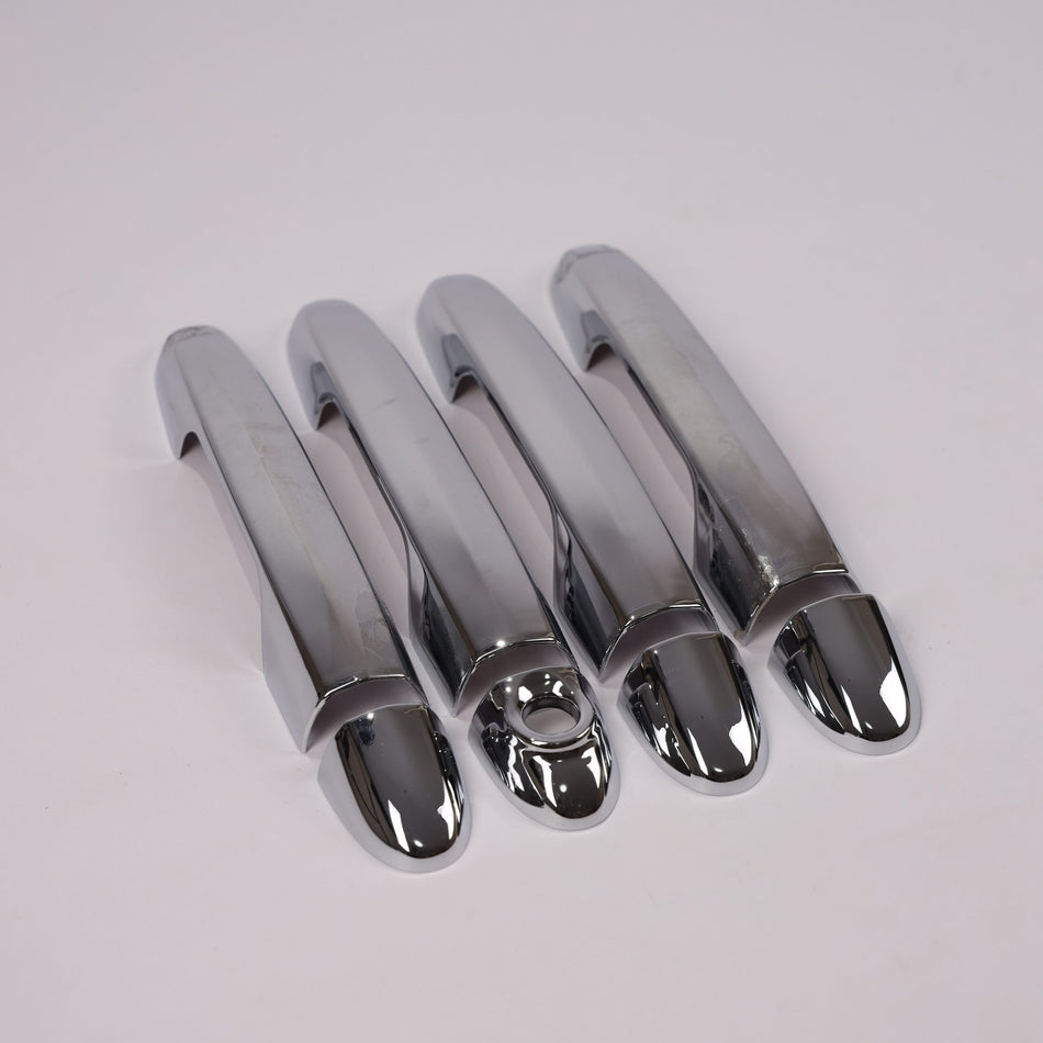 4Pcs Nickel Door Handle (Fingerprint Car Ignition ) Covers for Fiat Tipo