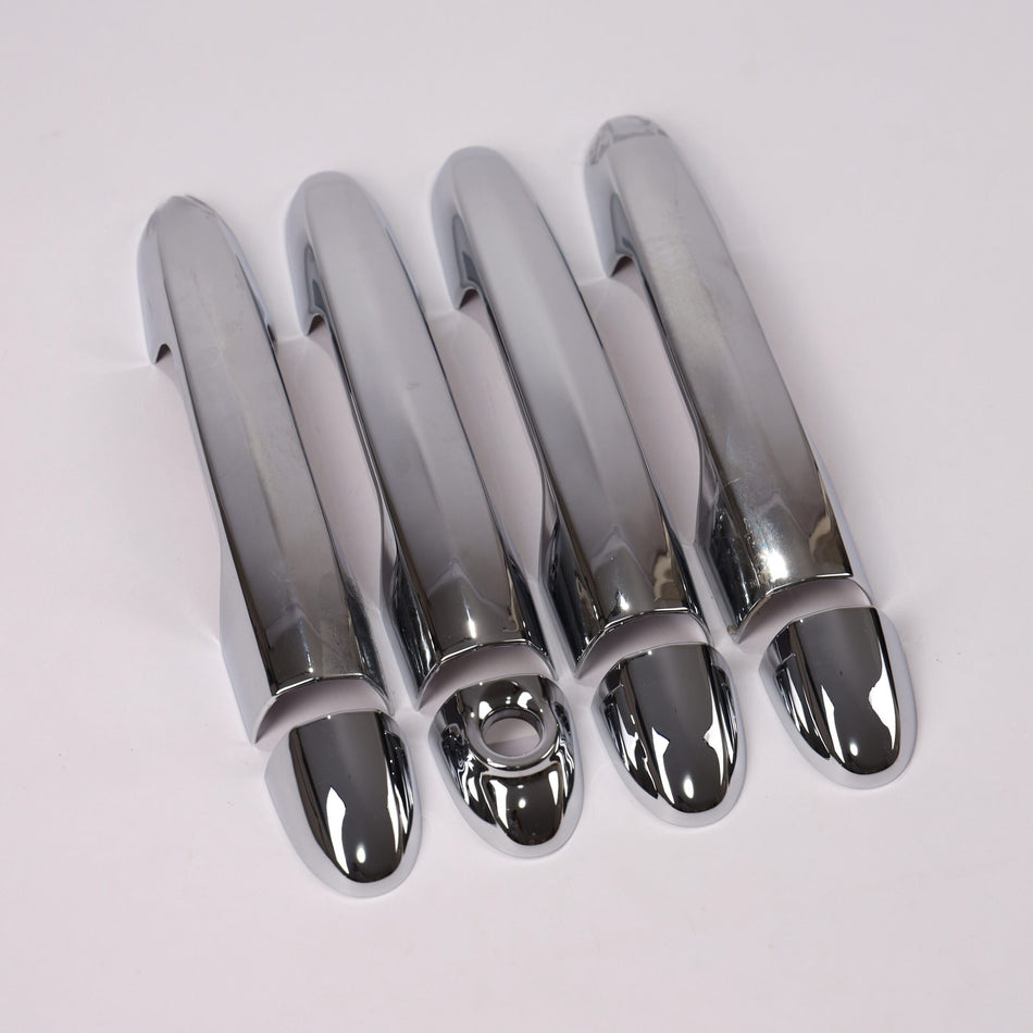 4Pcs Nickel Door Handle (Fingerprint Car Ignition ) Covers for Fiat Tipo