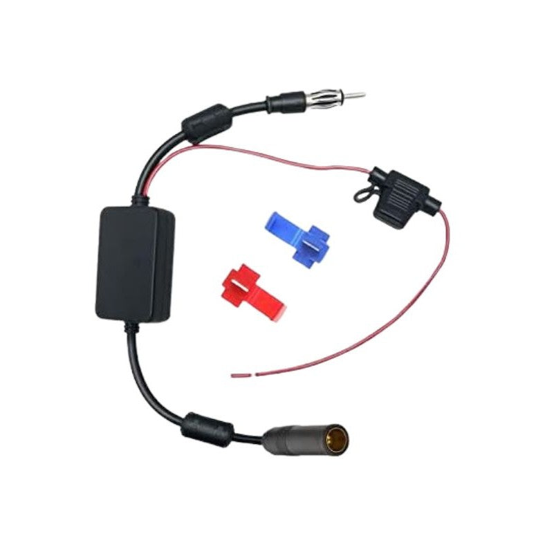 High-gain FM radio antenna amplifier