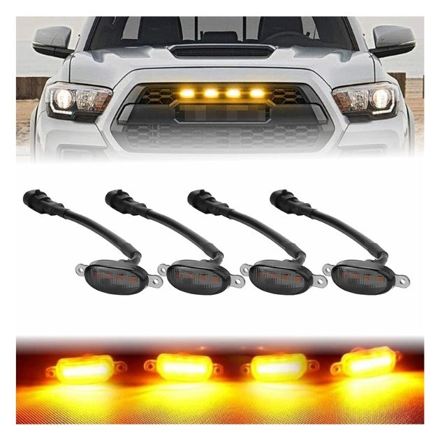 MONARCHIE Universal 4 LED Car DRL Lights