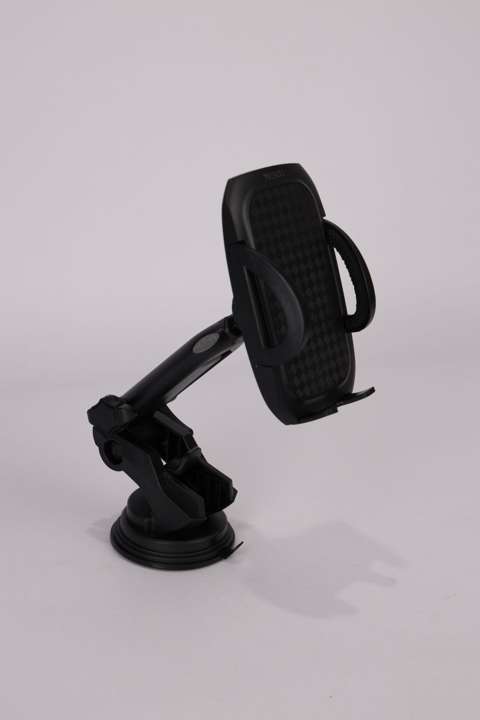 Car Mobile Holder Yesido C111 - Equipped with suction and double-sided adhesive for strong and secure mounting. Practical design compatible with all smartphones, perfect for GPS and hands-free calls while driving safely and comfortably - Black