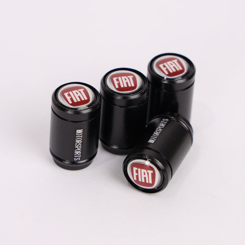 4Pcs Car Wheel Tire Valve Tire Stem Air Caps Airtight Cover For Fiat – Black