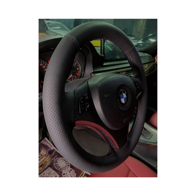German leather steering Wheel Cover for BMW E90