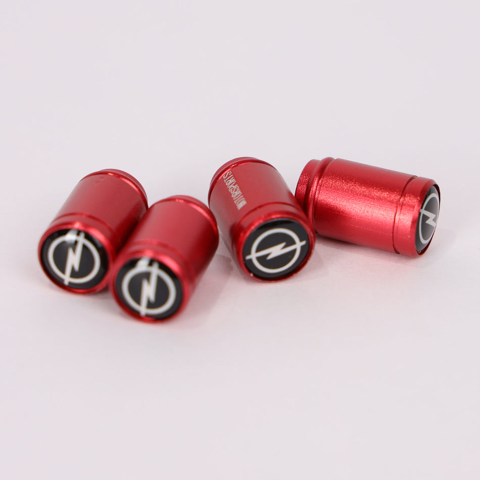 4Pcs Car Wheel Tire Valve Tire Stem Air Caps Airtight Cover For Opel – Red