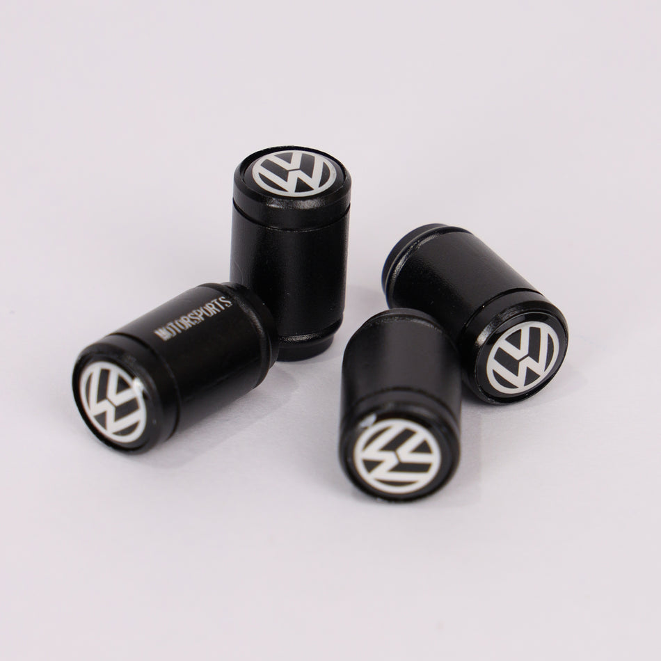4Pcs Car Wheel Tire Valve Tire Stem Air Caps Airtight Cover For Volkswagen – Black