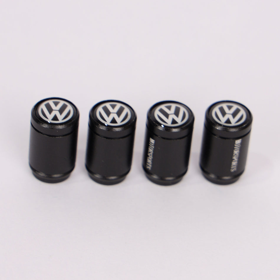 4Pcs Car Wheel Tire Valve Tire Stem Air Caps Airtight Cover For Volkswagen – Black