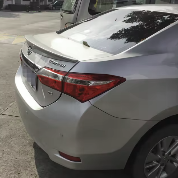 For TOYOTA Corolla Spoiler 2014-2016 Corolla spoiler High Quality ABS Material Car Rear Wing Primer Color Rear Spoiler