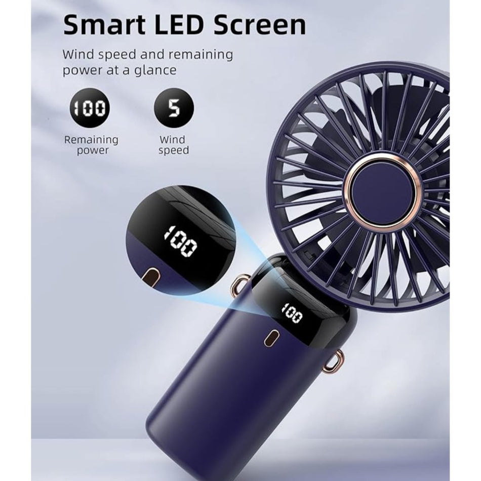 Portable Fan with Base – 5 Speeds