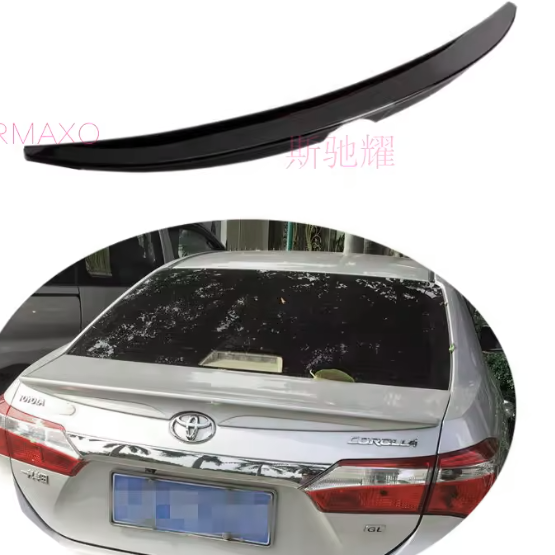 For TOYOTA Corolla Spoiler 2014-2016 Corolla spoiler High Quality ABS Material Car Rear Wing Primer Color Rear Spoiler