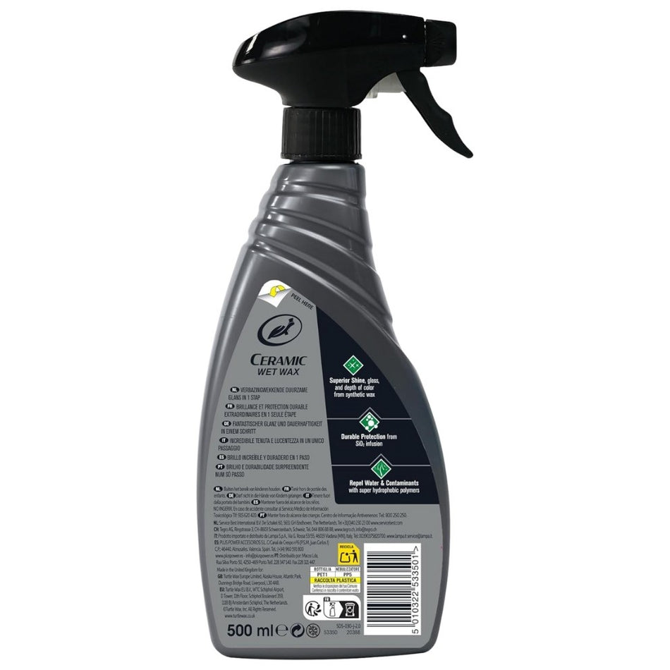 Turtle Wax 53339 - Wet Spray Car Wax 500ml