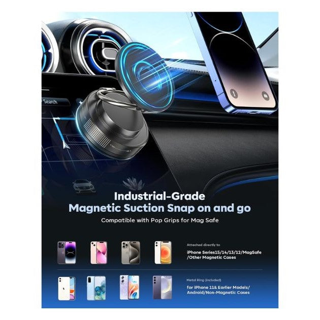 Magnetic Car Phone Holder 360° Strong Suction