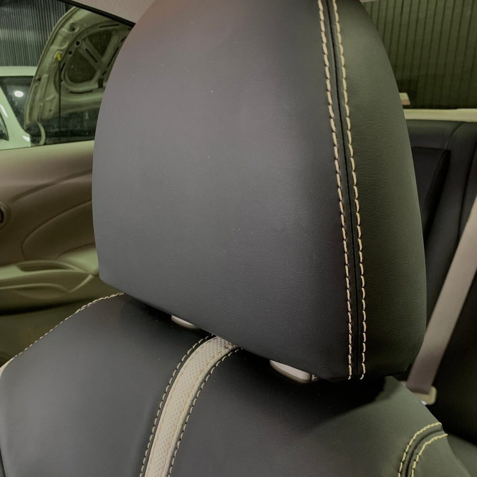 German Black Leather Seat Covers for n17