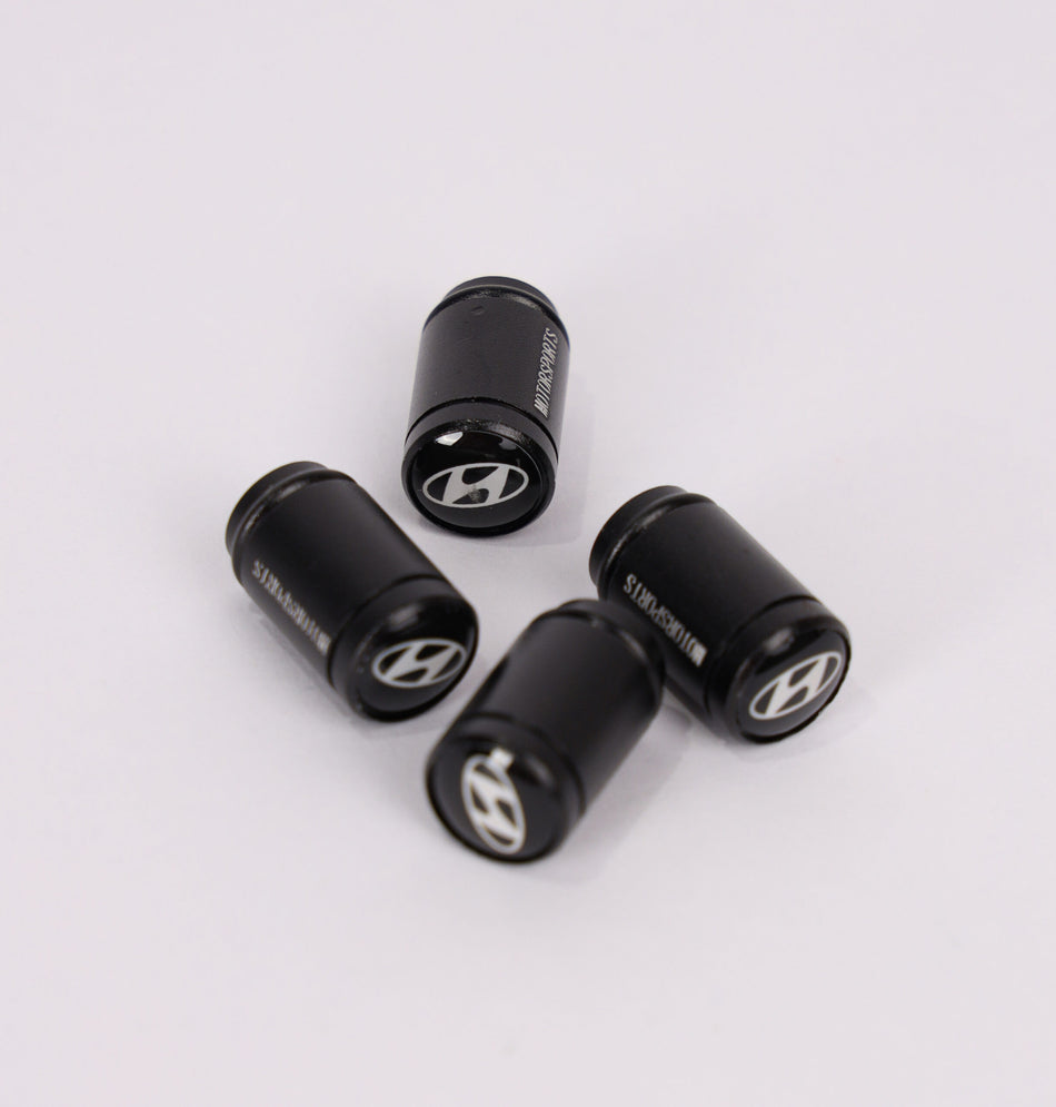 4Pcs Car Wheel Tire Valve Tire Stem Air Caps Airtight Cover For Hyundai – Black