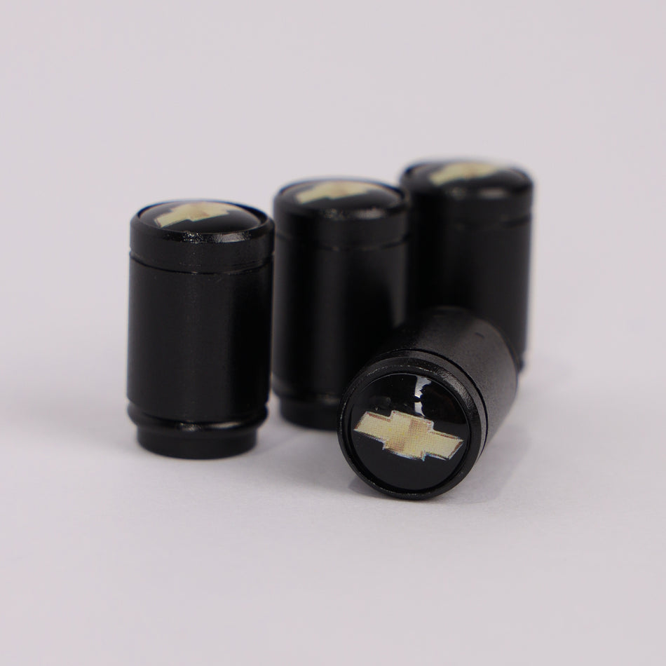 4Pcs Car Wheel Tire Valve Tire Stem Air Caps Airtight Cover For Chevrolet – Black