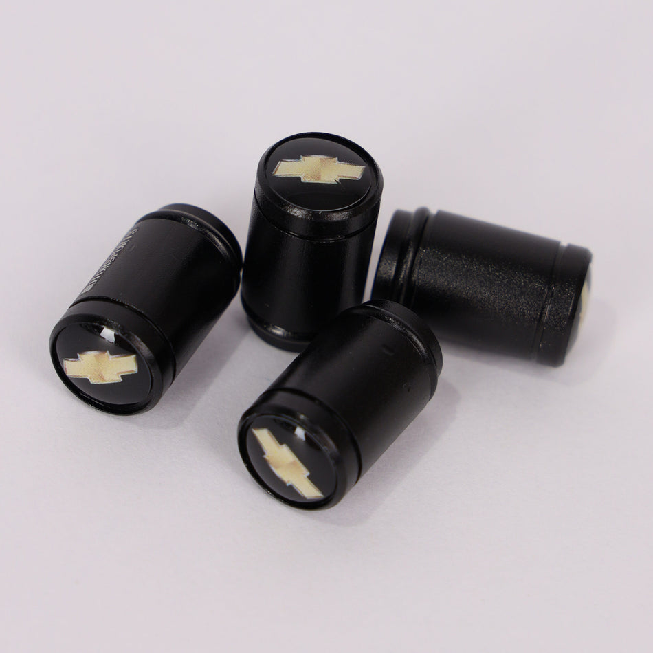 4Pcs Car Wheel Tire Valve Tire Stem Air Caps Airtight Cover For Chevrolet – Black