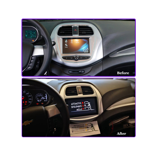 Android Screen for Chevrolet Spark 2012- Supported apple car play &amp; android auto wireless - Plug and play – GPS – DSP – Bluetooth – WIFI – Radio