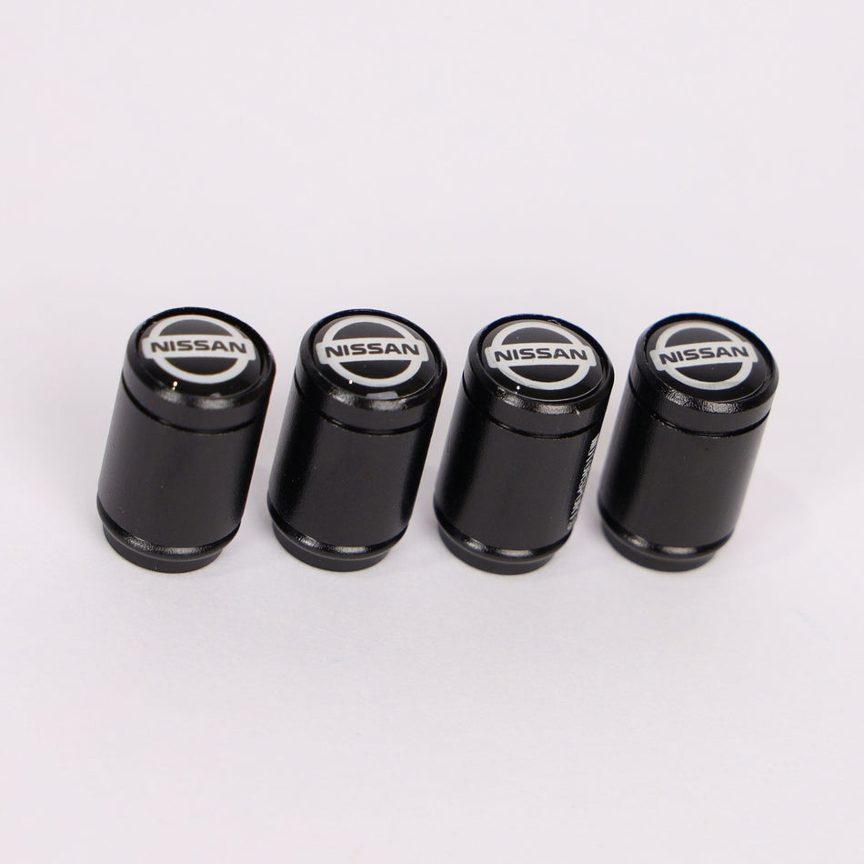 4Pcs Car Wheel Tire Valve Tire Stem Air Caps Airtight Cover For Nissan – Black