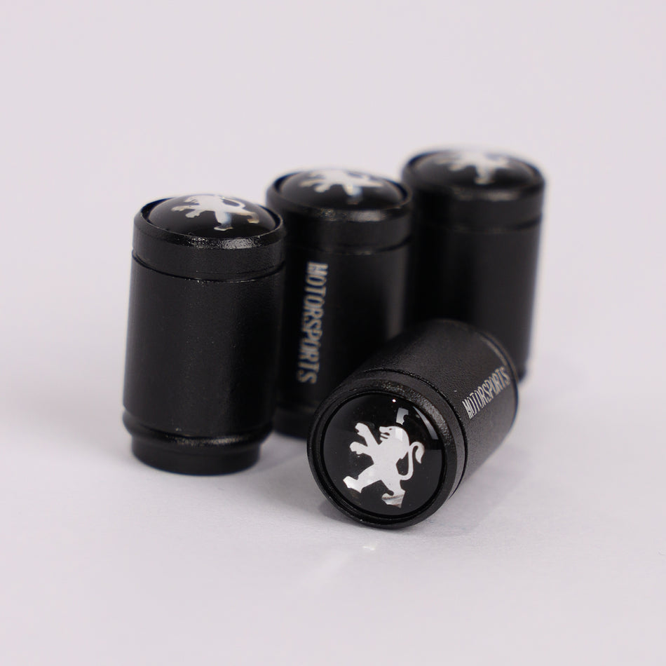 4Pcs Car Wheel Tire Valve Tire Stem Air Caps Airtight Cover For Peugeot – Black