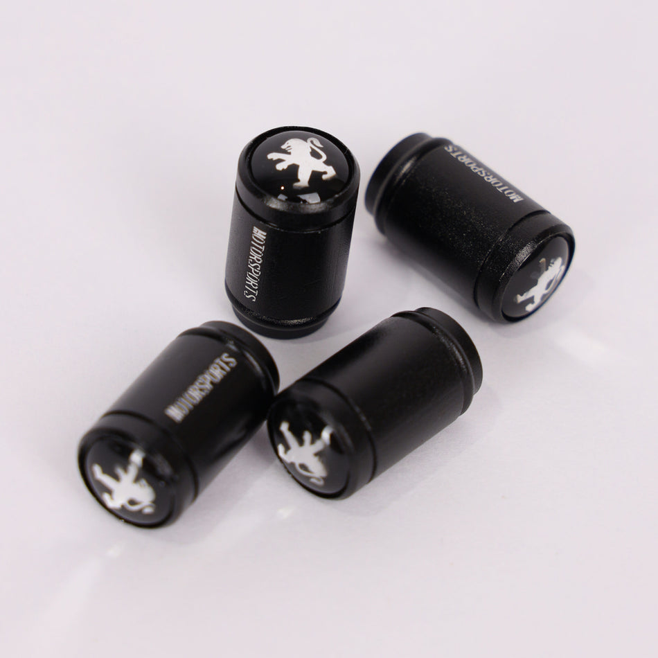 4Pcs Car Wheel Tire Valve Tire Stem Air Caps Airtight Cover For Peugeot – Black