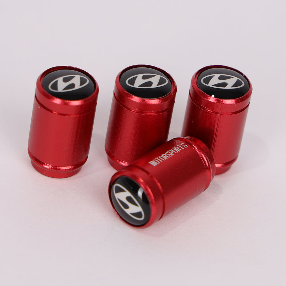4Pcs Car Wheel Tire Valve Tire Stem Air Caps Airtight Cover For Hyundai – red