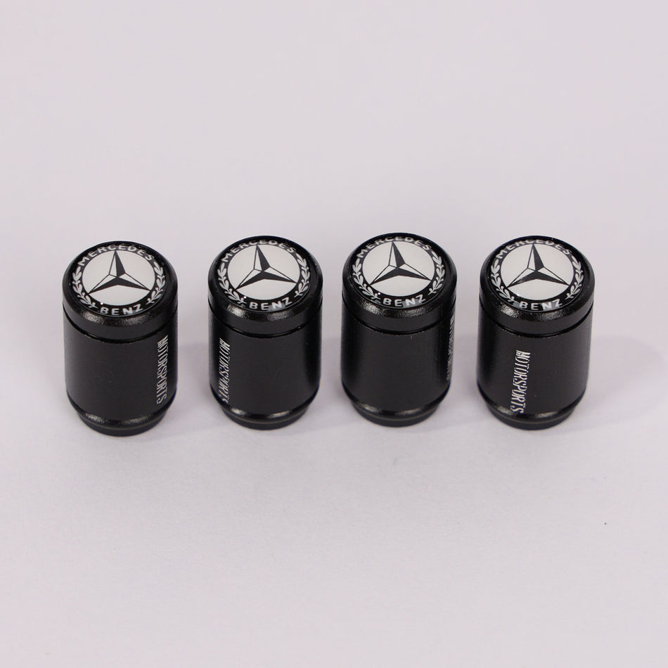 4Pcs Car Wheel Tire Valve Tire Stem Air Caps Airtight Cover For Mercedes-Benz – Black