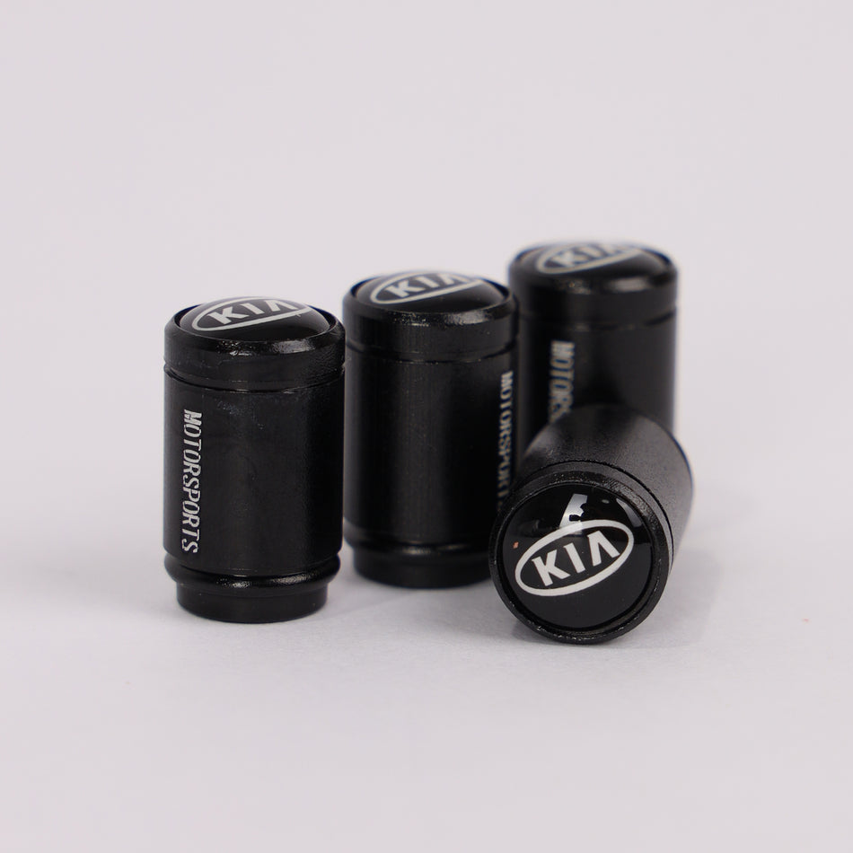 4Pcs Car Wheel Tire Valve Tire Stem Air Caps Airtight Cover For KIA – Black