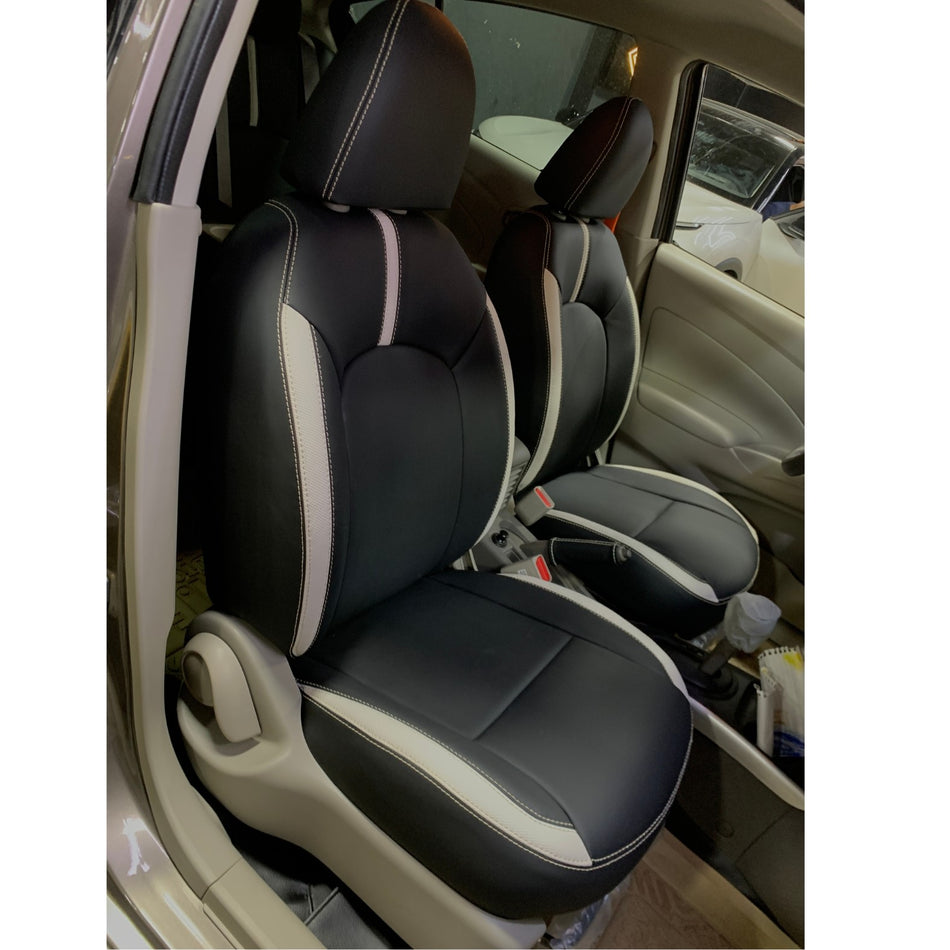 German Black Leather Seat Covers for n17