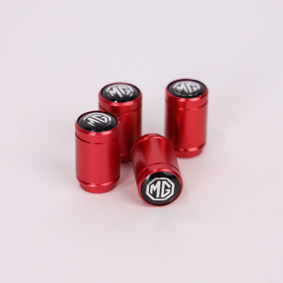 4Pcs Car Wheel Tire Valve Tire Stem Air Caps Airtight Cover For MG – red