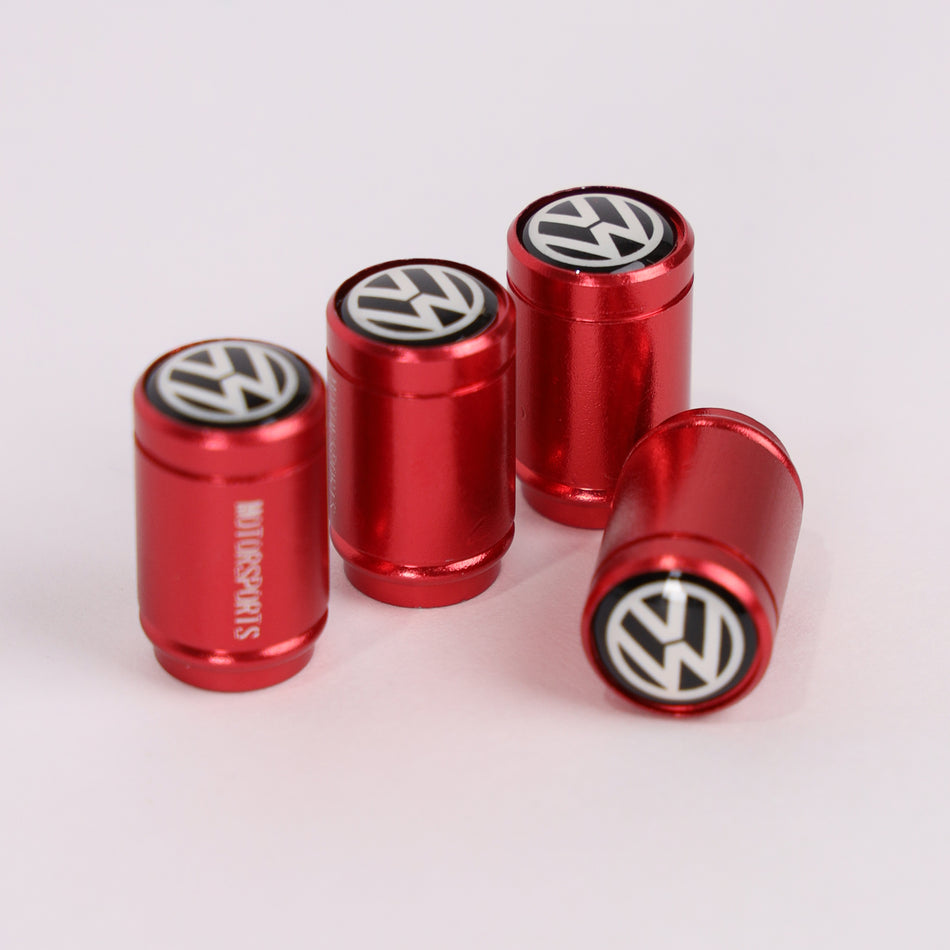 4Pcs Car Wheel Tire Valve Tire Stem Air Caps Airtight Cover For Volkswagen – Red