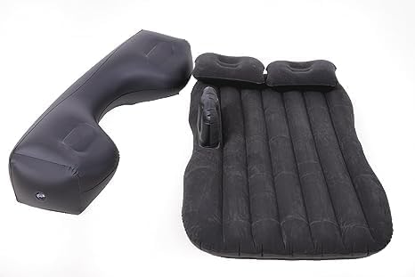 Inflatable Car Back Seat Travel Bed black