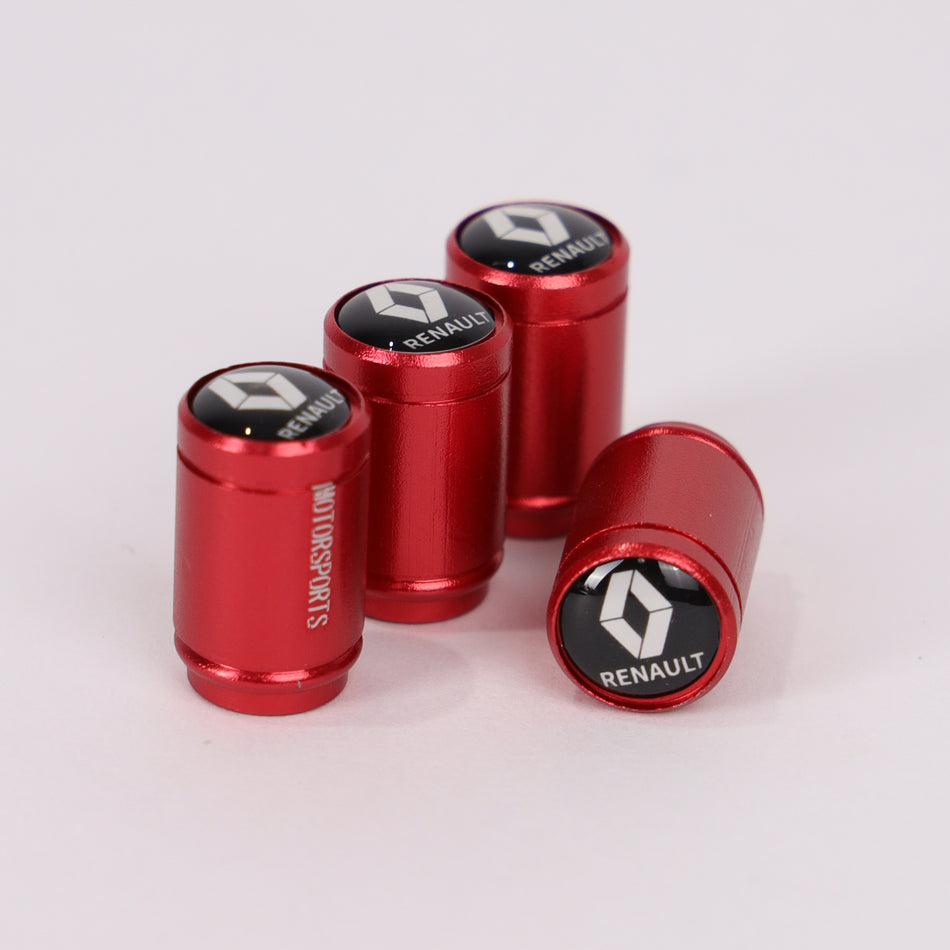 4Pcs Car Wheel Tire Valve Tire Stem Air Caps Airtight Cover For Renault – Red