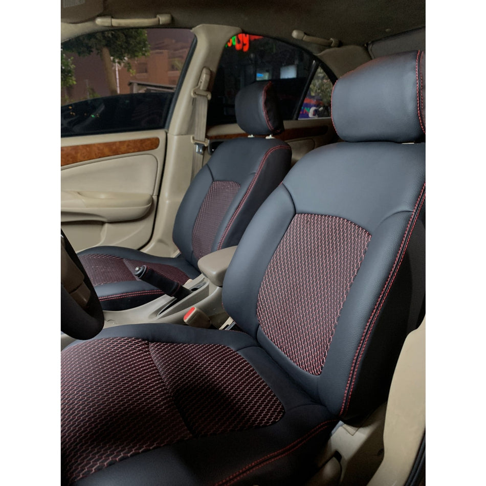 German Black Leather Seat Covers for n16
