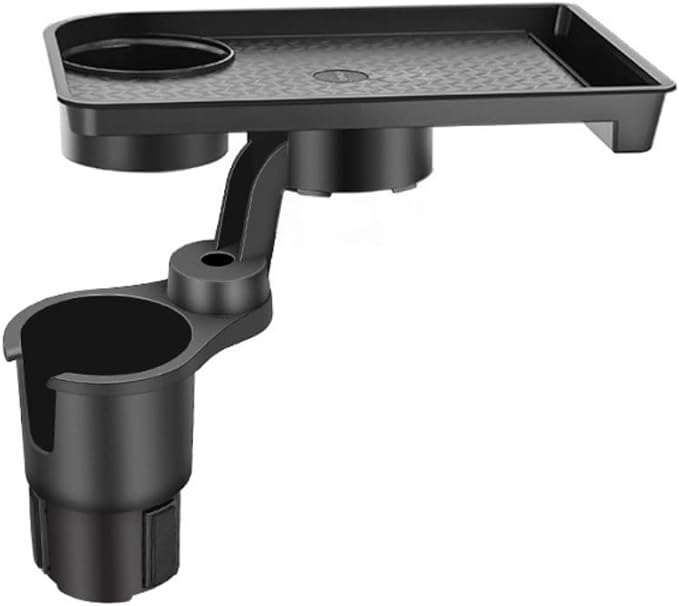 Adjustable Car Cup Holder with Detachable Multifunction Tray