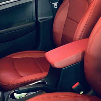 German Leather Car Seat Covers for AD – Custom Fit & Luxury Design - red