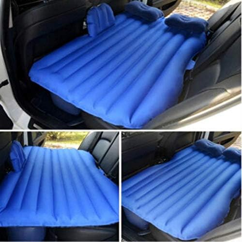 Inflatable Car Back Seat Travel Bed blue