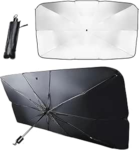 M MAKE OVER A C C E S S O R I Z E Y O U R C A R Car Windshield Sun Shade Foldable Car Sun Umbrella