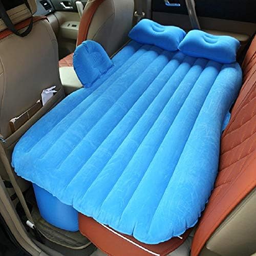 Inflatable Car Back Seat Travel Bed blue