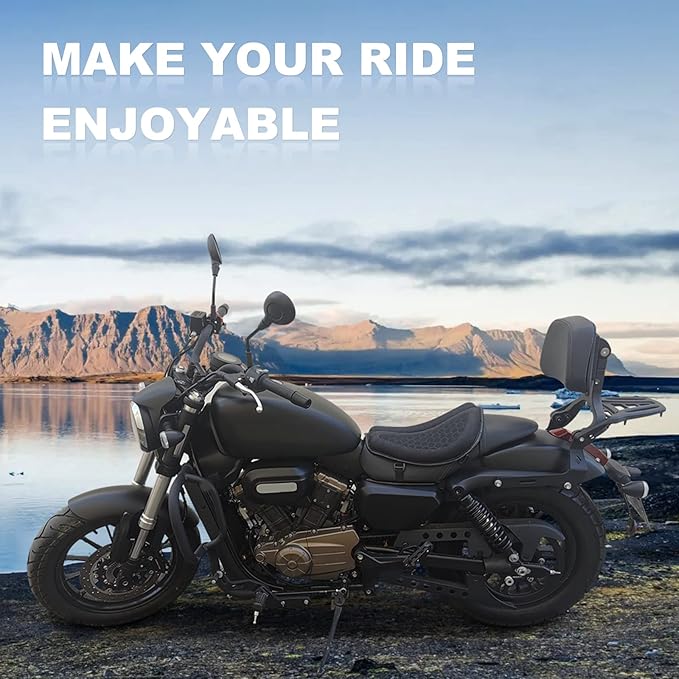 Foldable 3D Gel Motorcycle Seat Cushion