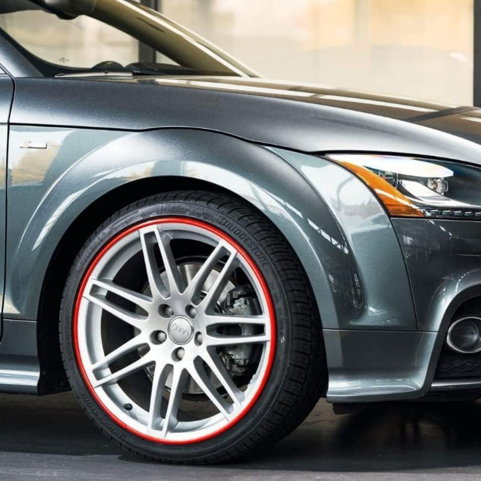 Red Wheel Rim Protector Fits Up to 48cm