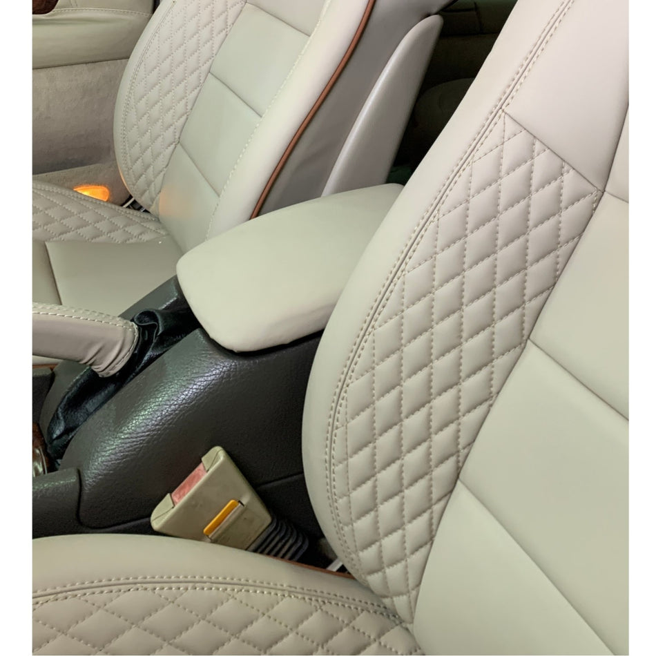German Beige Leather Seat Covers for Cadillac