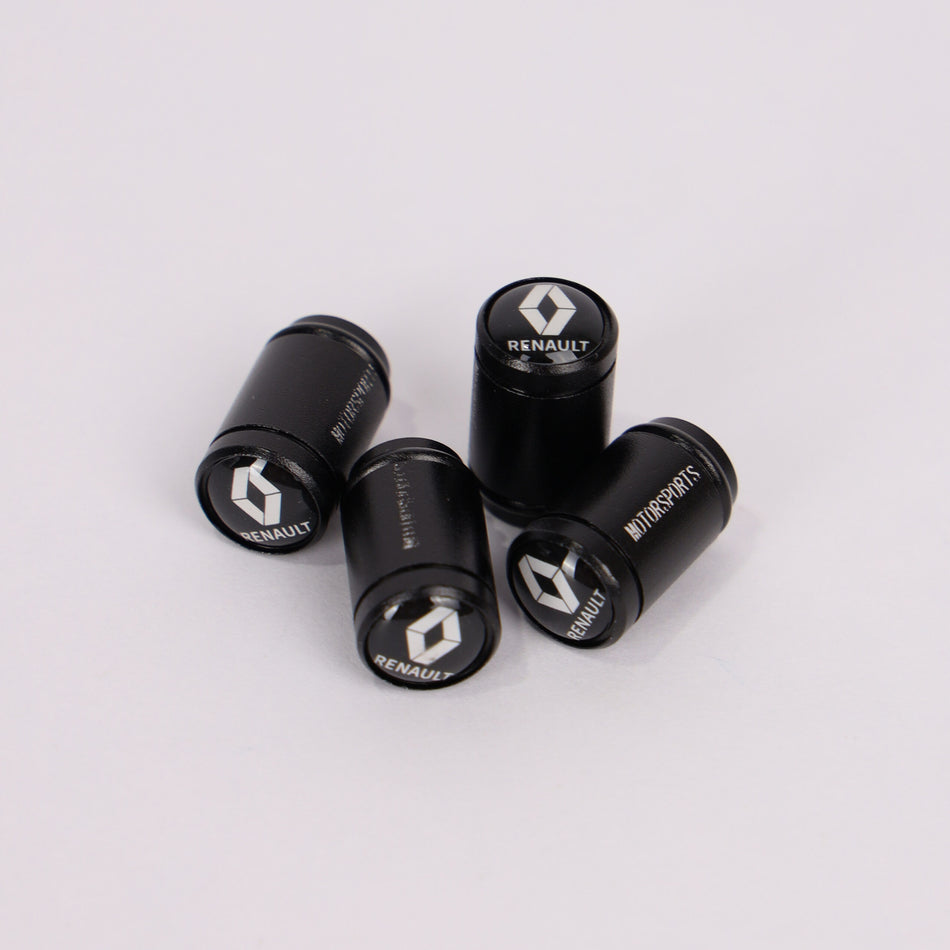 4Pcs Car Wheel Tire Valve Tire Stem Air Caps Airtight Cover For Renault – Black