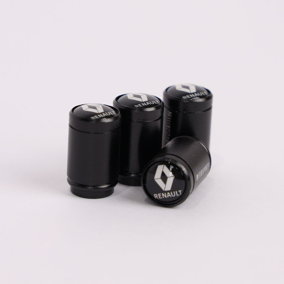 4Pcs Car Wheel Tire Valve Tire Stem Air Caps Airtight Cover For Renault – Black