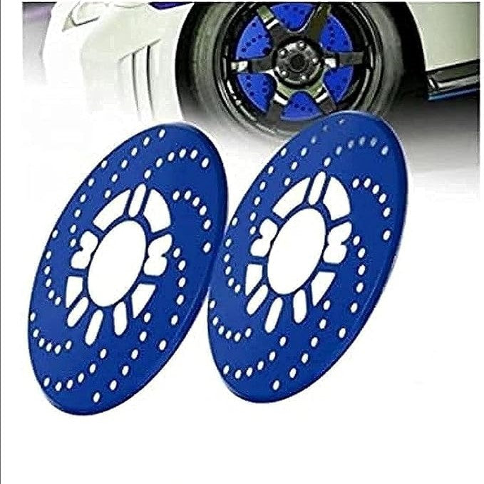 Blue Aluminum Alloy Disc Brake Cover - blue
