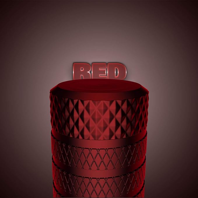 Red Valve Cap for Car Protection