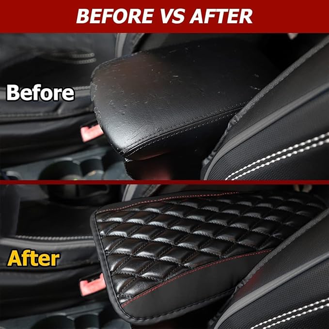 Universal Black Center Console Armrest Cover for All Cars