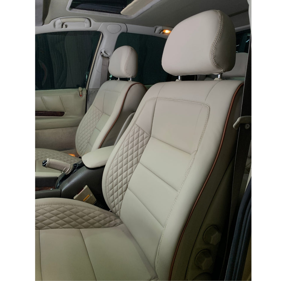 German Beige Leather Seat Covers for Cadillac