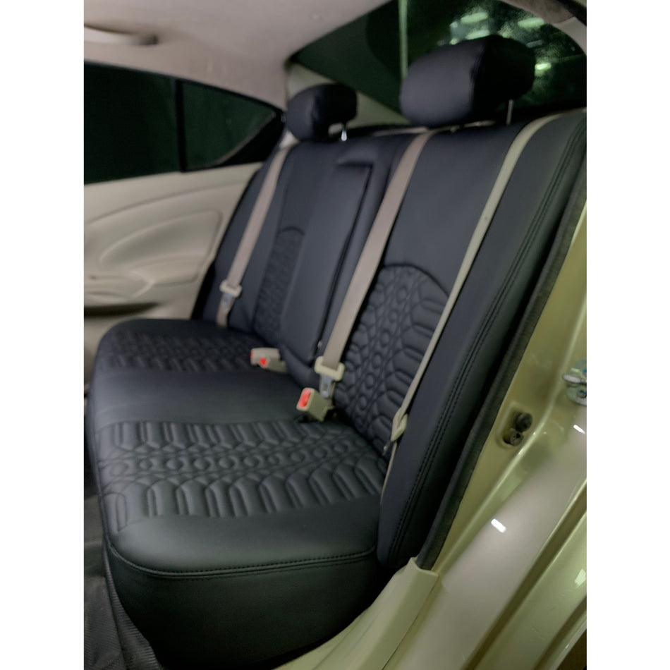 German Black Leather Seat Covers for n17
